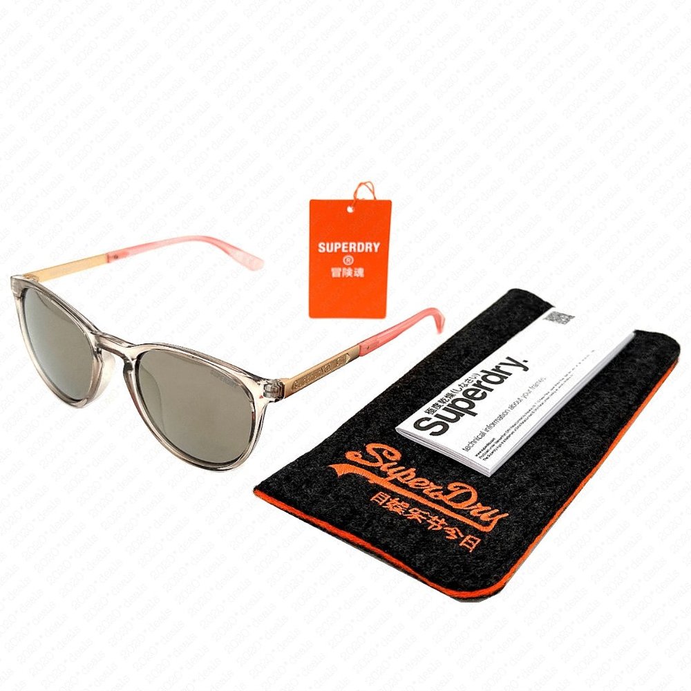 Superdry SDS Vintage Suika 118 51mm Nude Gold Sunglasses